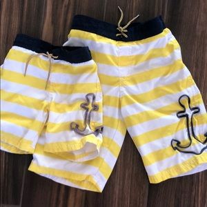 Janie & Jack matching brother swimsuits.